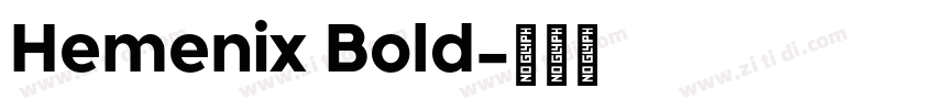 Hemenix Bold字体转换